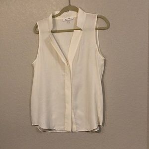 100% silk Sleeveless Frame  Blouse